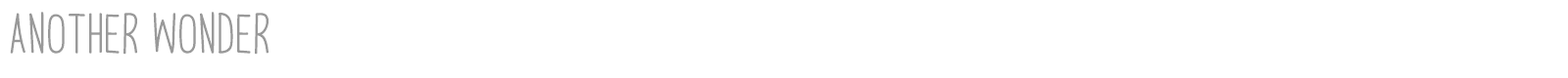 Another Wonder font preview
